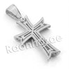 Lab diamond Micro Pave Shizzle Jesus Cross Pendant w/ Miami Cuban Chain BR019 - Raonhazae