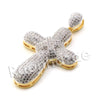 Lab diamond Micro Pave Rounded Medival Cross Pendant w/ Miami Cuban Chain BR020 - Raonhazae