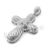 Lab diamond Micro Pave Rounded Medival Cross Pendant w/ Miami Cuban Chain BR020 - Raonhazae