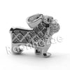 Lab diamond Micro Pave Ruff Ryders Bull Dog Pendant w/ Miami Cuban Chain BR022 - Raonhazae