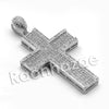 Lab diamond Micro Pave Jesus Cross Pendant w/ Miami Cuban Chain BR039 - Raonhazae