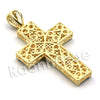 Lab diamond Micro Pave Jesus Cross Pendant w/ Miami Cuban Chain BR039 - Raonhazae