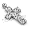 Lab diamond Micro Pave Jesus Cross Pendant w/ Miami Cuban Chain BR039 - Raonhazae