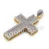 Lab diamond Micro Pave Jesus Cross Pendant w/ Miami Cuban Chain BR039 - Raonhazae