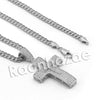 Lab diamond Micro Pave Convex Jesus Piece Pendant w/ Miami Cuban Chain BR049 - Raonhazae