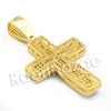 Lab diamond Micro Pave Convex Jesus Piece Pendant w/ Miami Cuban Chain BR049 - Raonhazae