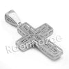 Lab diamond Micro Pave Convex Jesus Piece Pendant w/ Miami Cuban Chain BR049 - Raonhazae