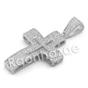 Lab diamond Micro Pave Convex Jesus Piece Pendant w/ Miami Cuban Chain BR049 - Raonhazae
