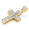 Lab diamond Micro Pave Convex Jesus Piece Pendant w/ Miami Cuban Chain BR049 - Raonhazae