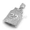 Lab diamond Micro Pave Jersey 23 Pendant w/ Miami Cuban Chain BR057 - Raonhazae