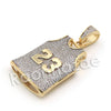 Lab diamond Micro Pave Jersey 23 Pendant w/ Miami Cuban Chain BR057 - Raonhazae