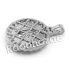 Lab diamond Micro Pave Medallion Jesus Face Pendant w/ Miami Cuban Chain BR058 - Raonhazae