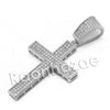 Lab diamond Micro Pave Jesus Cross Pendant w/ Miami Cuban Chain BR064 - Raonhazae