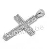 Lab diamond Micro Pave Jesus Cross w/ Miami Cuban Chain BR066 - Raonhazae