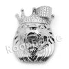 Lab diamond Micro Pave Royal Lion King Pendant w/ Miami Cuban Chain BR074 - Raonhazae