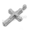 Lab diamond Micro Pave Multi Jesus Cross Pendant w/ Miami Cuban Chain BR075 - Raonhazae