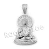 Lab diamond Micro Pave Buddha Pendant w/ Miami Cuban Chain BR093 - Raonhazae