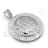 Lab diamond Micro Pave Allah Muhammad Pendant w/ Miami Cuban Chain BR094 - Raonhazae