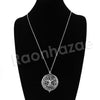 Antique Chain Tree of Life Magnifying Glass Locket Pendant Necklace - Raonhazae