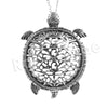 Antique Chain Vintage Turtoise Magnifying Glass Locket Pendant Necklace - Raonhazae