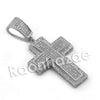 Lab diamond Micro Pave Uzi Jesus Cross w/ Miami Cuban Chain BR097 - Raonhazae