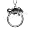 Antique Chain Vintage Elephant/ Mamoth Magnifying Glass Locket Pendant Necklace - Raonhazae