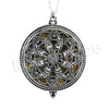 Antique Chain Ancient Mandala Magnifying Glass Locket Pendant Necklace - Raonhazae