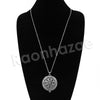 Antique Chain Ancient Mandala Magnifying Glass Locket Pendant Necklace - Raonhazae