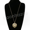 Antique Love is Complicated Chain Magnifying Glass Locket Pendant Necklace - Raonhazae