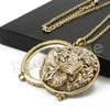 Antique Butterfly Effect 5X Magnifying Glass Locket Pendant Necklace - Raonhazae