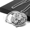 Antique Butterfly Effect 5X Magnifying Glass Locket Pendant Necklace - Raonhazae