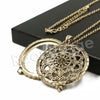 Antique Wheel of Life 5X Magnifying Glass Locket Pendant Necklace - Raonhazae