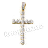 Lab diamond Micro Pave Cole Jesus Cross Pendant w/ Miami Cuban Chain BR108 - Raonhazae