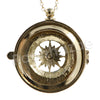 Antique Vintage Design Compass 5X Magnifying Glass Locket Pendant Necklace - Raonhazae