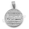 Lab diamond Micro Pave Medallion Last Supper Pendant w/ Miami Cuban Chain BR110 - Raonhazae