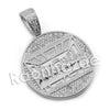 Lab diamond Micro Pave Medallion Last Supper Pendant w/ Miami Cuban Chain BR110 - Raonhazae
