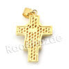 Lab diamond Micro Pave Jesus Head Cross Pendant w/ Miami Cuban Chain BR112 - Raonhazae