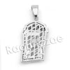 Lab diamond Micro Pave Jesus Face Pendant w/ Miami Cuban Chain BR114 - Raonhazae