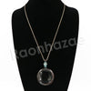 Patina Antique Vintage Design 5X Magnifying Glass Locket Pendant Necklace - Raonhazae