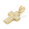 Lab diamond Micro Pave Mini Jesus Cross w/ Miami Cuban Chain BR119 - Raonhazae