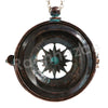 Patina Antique Vintage Desig Navigators Compass 5X Magnifying Glass Locket Pendant Necklace - Raonhazae