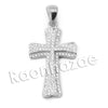 Lab diamond Micro Pave Classic Jesus Piece Pendant w/ Miami Cuban Chain BR121 - Raonhazae