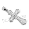 Lab diamond Micro Pave Classic Jesus Cross Pendant w/ Miami Cuban Chain BR131 - Raonhazae