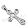 Lab diamond Micro Pave Classic Jesus Cross Pendant w/ Miami Cuban Chain BR131 - Raonhazae