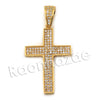 Lab diamond Micro Pave Dope Jesus Cross Pendant w/ Miami Cuban Chain BR132 - Raonhazae