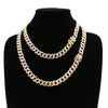 14k Gold PT 10mm 8.5" - 24" Miami Cuban Choker Chain Necklace Bracelet - Raonhazae