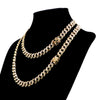 14k Gold PT 10mm 8.5" - 24" Miami Cuban Choker Chain Necklace Bracelet - Raonhazae