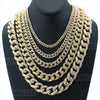 Miami Cuban 14k Gold Plated 6 to 20mm wide 18" 20" 24" Chain Necklace Bracelets 628 - Raonhazae