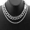 Hip Hop Quavo DIAMOND Miami Cuban Choker Tennis Chain Necklace L02 - Raonhazae