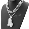 Hip Hop Quavo PRAYING HANDS Miami Cuban Choker Tennis Chain Necklace L05 - Raonhazae